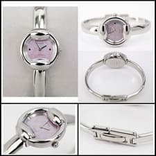 Gucci 1400L Bangle Watch YA014513 Ladies Pink Shell Dial