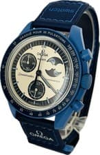 Omega x Swatch Speedmaster Mission To The Super Blue SO33N700 Excellent A6466
