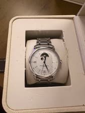 Baume & Mercier Men Automatic M0A08833 Silver/White dial used w/ Warranty card