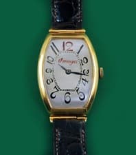 Omega Vintage 1920's 14k Rose Gold Large Men's Watch prototype Sochi Olympics