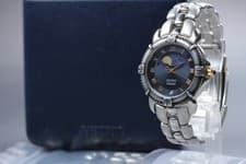 Vtg1993 [N MINT] Seiko Presage 6F34-6060 Silver MoonPhase Roman Qz Men's Watch