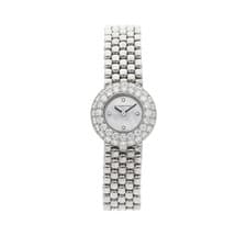 Audemars Piguet Vintage White Gold Quartz 21mm MOP Diamond Ladies Bracelet Watch
