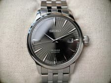 Seiko Presage Cocktail Time Automatic Grey Dial Silver Tone Men's Watch SRPE17J1