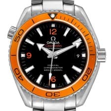 Omega Seamaster Planet Ocean Steel Orange Bezel Mens Watch 2209.50.00