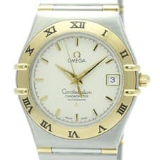 OMEGA Constellation 18K Gold Steel Automatic Watch 1302.30 Polished BF591797