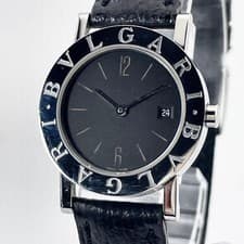 Bulgari Bulgari BB26SLD Watch Black Dial Quartz Ladies Steel Swiss Made Working