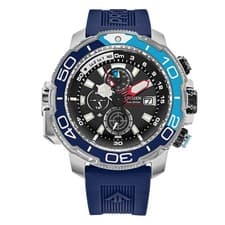 Citizen Men's Watch Promaster Black Dial Blue Rubber Strap BJ2169-08E