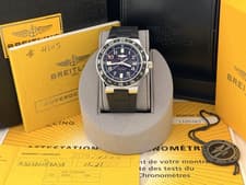 Breitling Superocean GMT A32380 41mm Black Dial Stainless Steel Box Papers