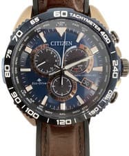 Citizen Promaster CB5039 11L Watch Pink Gold Navy Blue 45mm Genuine