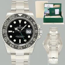 2024 RSC Papers MINT Rolex GMT Master II 116710 LN Steel Ceramic Black 40mm