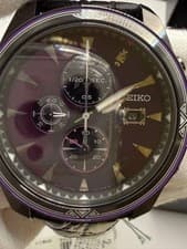 Seiko SBPY157 Monster Hunter 15th Anniversary Solar Watch Purple Dial Box