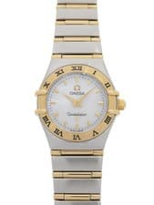 OMEGA Constellation Mini Full Bar Quartz Watch 1262.70 White Shell Dial