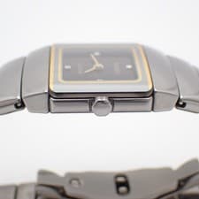 Rado Diastar Jubilee Ceramic Quartz Ladies' Watch with 4 Diamonds Black Dial