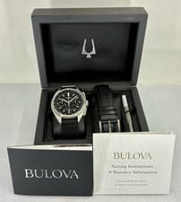 Gnts 42mm BULOVA Apollo 15 Lunar Pilot Chronograph SPECIAL EDITION, Box & Papers