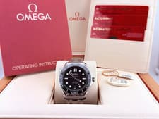 Omega Seamaster Diver 300M 210.30.42.20.01.001 42mm Black Dial Steel Box Papers