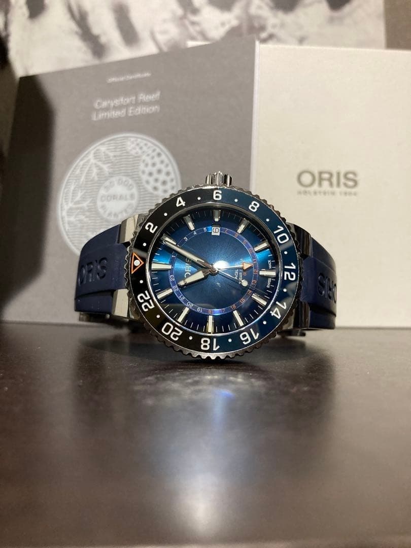ORIS Aquis GMT Carysfort Reef Limited Edition Watch men's