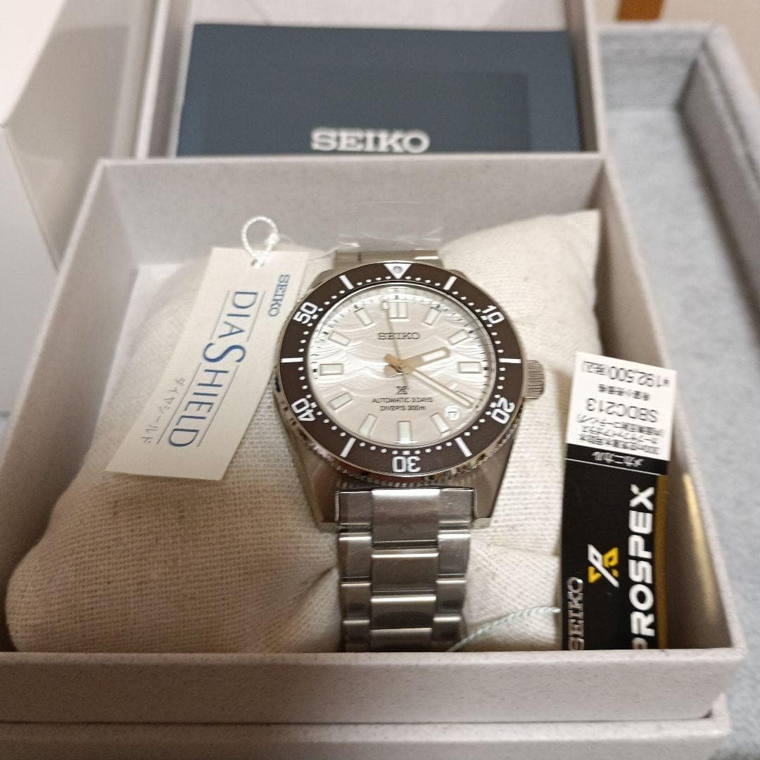 Seiko PROSPEX DIASHILD SBDC213 Divers 1965 Heritage Wave Mark 84-H47 NEW