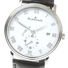 Blancpain 6606 1127 55B Villeret Ultra Slim Date Automatic Men s Good Condition