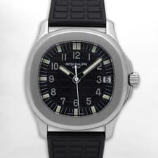 Patek Philippe Aquanaut 5066A-001 Auto 36mm Black Arabic Dial/Rubber Band w.P