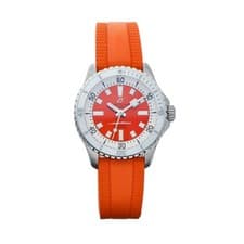 NEW Breitling A17377 Superocean 36 mm Steel Orange Rubber Automatic Wrist Watch