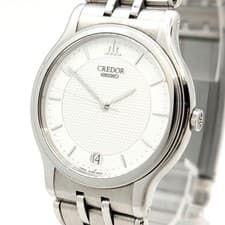 Seiko Credor Dress Watch Quartz 33mm Unisex with Box Japan wrist 18cm