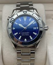 *Papers 2004* Omega Seamaster Midsize Quartz Watch Blue 36mm 2263.80.00