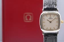 Vintage 1980's [N MINT /w Box] OMEGA De Ville 595.0098 Cal.1459 Qz Woman's Watch