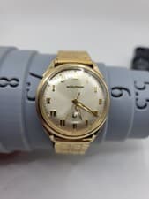 Vintage 1970s Bulova Accutron 214 N0 34mm 14K Gold Filled Bezel
