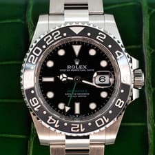 April 2026 Rolex GMT Master II Bruce Wayne 126710GRNR Oyster 40 B+P w White Tag