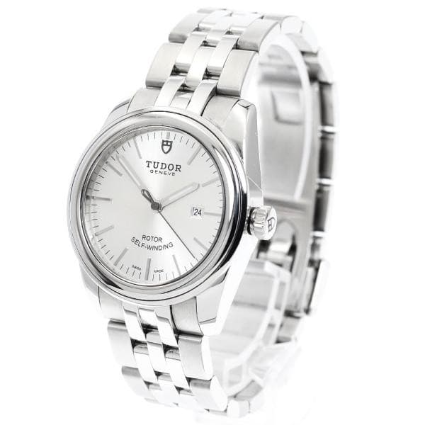 TUDOR GLAMOUR DATE 53000 31mm SS Silver Dial Automatic Date #C490