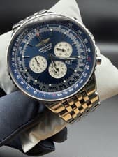 Breitling Navitimer A35350 Flyback Chronograph with Soleil Blue Dial
