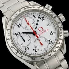 Omega Speedmaster Olympic 3513.20 Chronograph Date White Dial #SU236