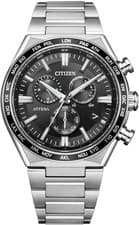 CITIZEN ATTESA CB5966-69E Titanium Eco-Drive Radio Solar Watch Black Dial 41.1mm