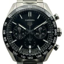 TAG HEUER CARRERA CALIBRE 02 SPORT CHRONOGRAPH CBN2A1B BA0643 BLACK SS AUTO 4026