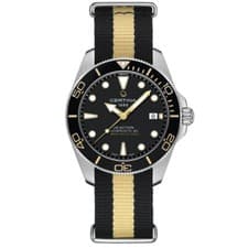 New Certina DS Action Diver 40.5mm Black Dial Men's Watch C0484071805101