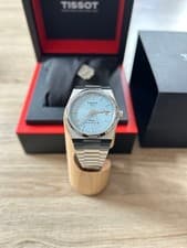 TISSOT PRX Automatic Watch 35MM Ice Blue Dial