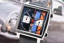 Tag Heuer Monaco 39mm Steel Gulf Special Edition Chronograph CAW211R Full Set