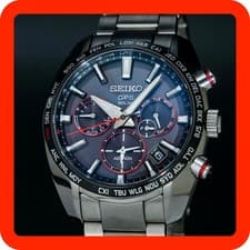 [N-MINT] SEIKO ASTRON 5X53-0AS0 SBXC043 Black Dial GPS Solar 42mm Date Men Watch