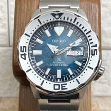 Seiko SBDY115 PROSPEX Diver Watch MONSTER 42mm Stainless Steel Blue