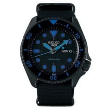 SEIKO 5 Sports Street SRPD81K1 Total Black NATO Automatic Men's Watch