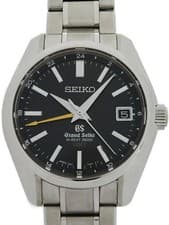 SEIKO Grand Seiko Mechanical GMT Automatic Watch SBGJ013 9S86-00A0 40mm Black