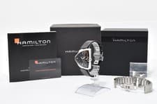 HAMILTON Ventura Elvis 80 H245510 Vintage Quartz Men's Watch Date black Dial 41m