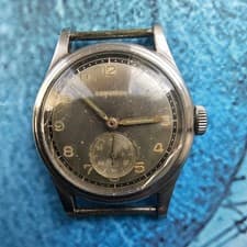 Vintage Longines Sei Tacche Military Style Hand-Winding Men's Watch Cal 12.68z