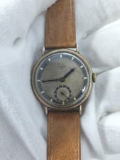 Cyma Tavannes Swiss Manual Wind Ornate Bezel Wire Lugs Sub-Seconds 1952 Watch