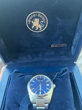 Grand Seiko Quartz Watch SBGX065 37mm Blue Dial