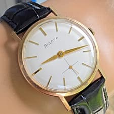 Vintage BULOVA Drake "A" men's manual wind watch 11AL 17Jewels 10K RGP 1965