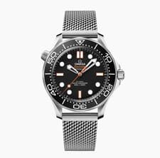 Omega Seamaster 42mm Blck & Orng Dial Men's Diver 300M Watch 210.30.42.20.01.018