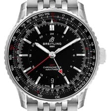 Breitling Navitimer Automatic GMT 41 Steel Mens Watch A32310 Box Card Unworn