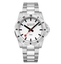 Mondaine MSN.4211B.SK Numeri 42 mm Steel White Dial Quartz Men's Watch