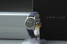 [N MINT w/ Box Paper] Hamilton Khaki H693190 Black Dial Hand-Winding Men's Watch